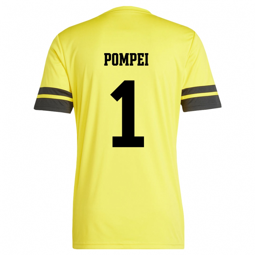 גברים Thomas Pompei #1 לבן כתום חולצת שוער 2025/26 חולצה קצרה