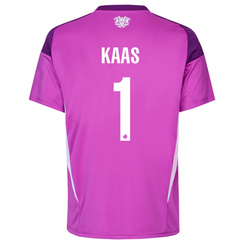 גברים אנה לואיז קוס #1 לבן סגול לילך חולצת שוער 2025/26 חולצה קצרה