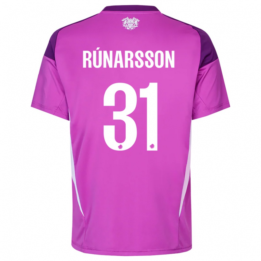 גברים רונאר אלכס רונארסון #31 לבן סגול לילך חולצת שוער 2025/26 חולצה קצרה