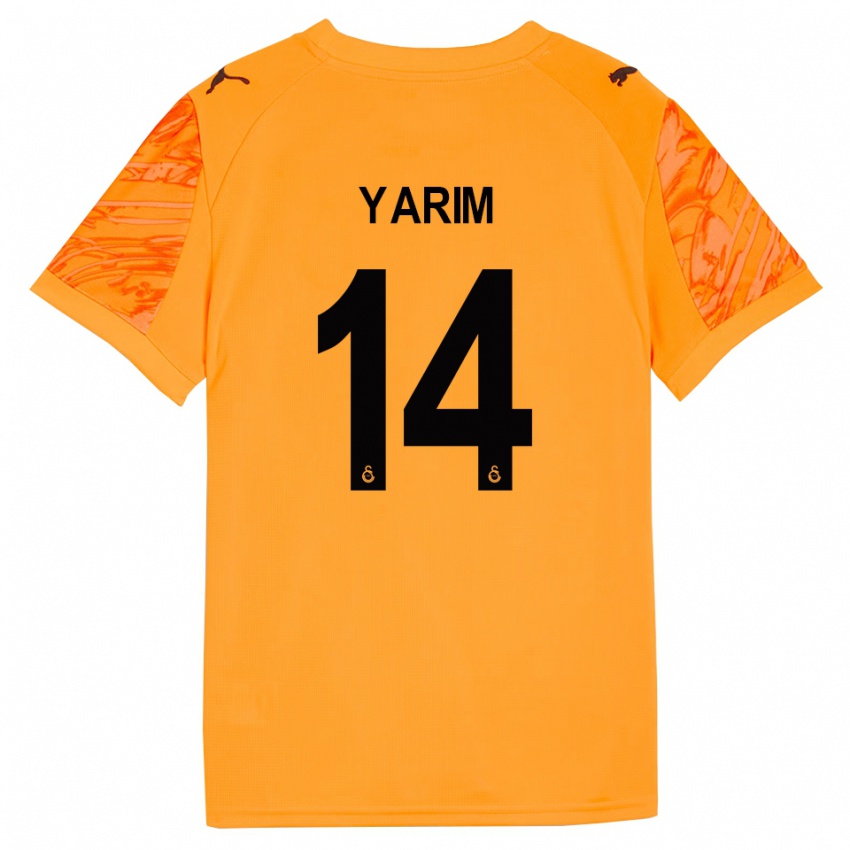 גברים Esra Yarım #14 שחור כתום כהה חולצת שוער 2025/26 חולצה קצרה