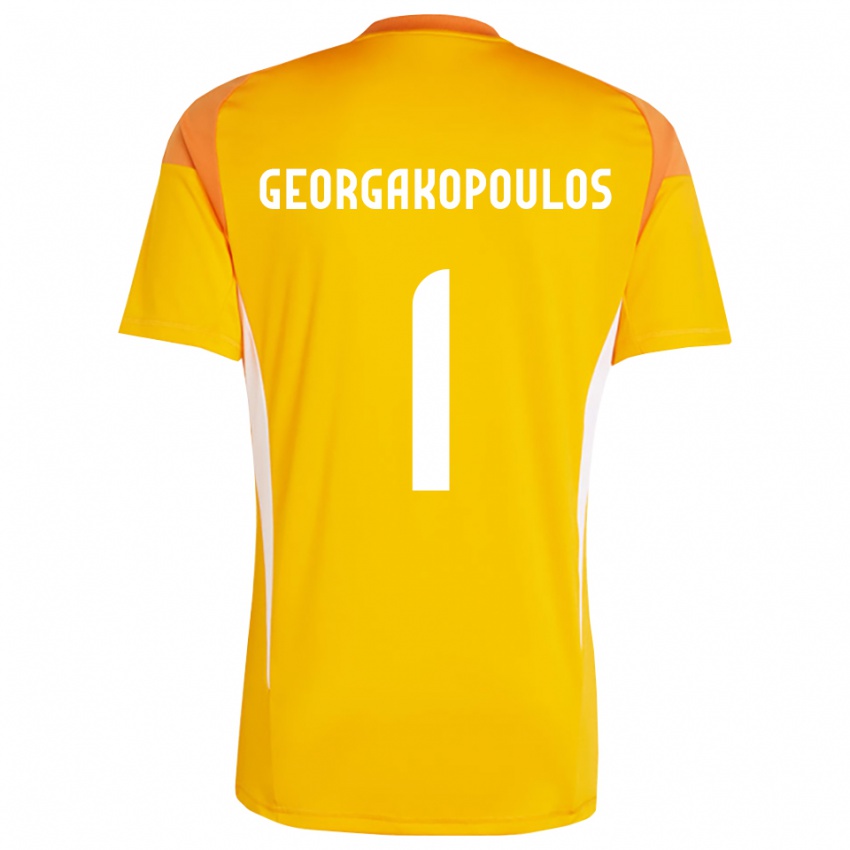 גברים Iason Georgakopoulos #1 כחול שמיים עמוק חולצת שוער 2025/26 חולצה קצרה