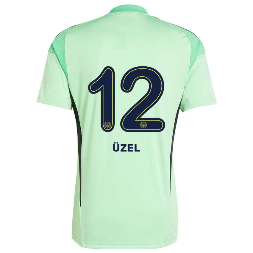 גברים Nevzat Üzel #12 שחור ירוק בהיר חולצת שוער 2025/26 חולצה קצרה