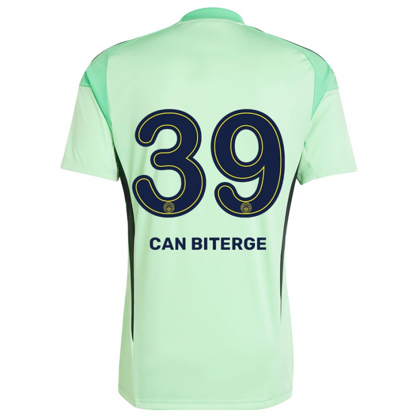 גברים Engin Can Biterge #39 שחור ירוק בהיר חולצת שוער 2025/26 חולצה קצרה