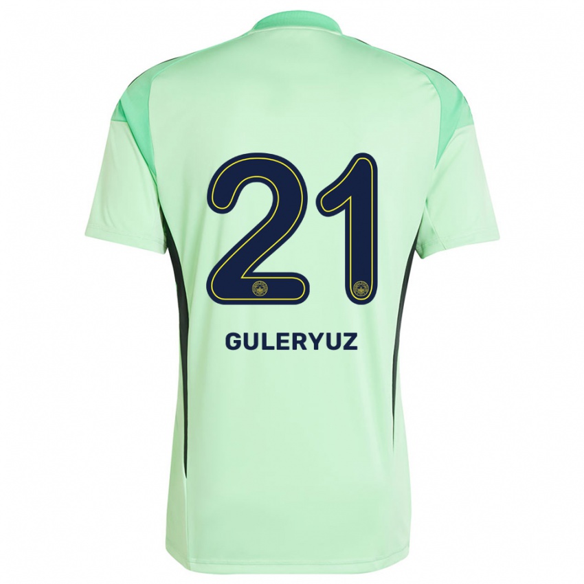 גברים Göknur Güleryüz #21 שחור ירוק בהיר חולצת שוער 2025/26 חולצה קצרה