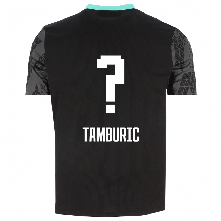 גברים Vukasin Tamburic #0 שחור ירוק צהוב חולצת שוער 2025/26 חולצה קצרה