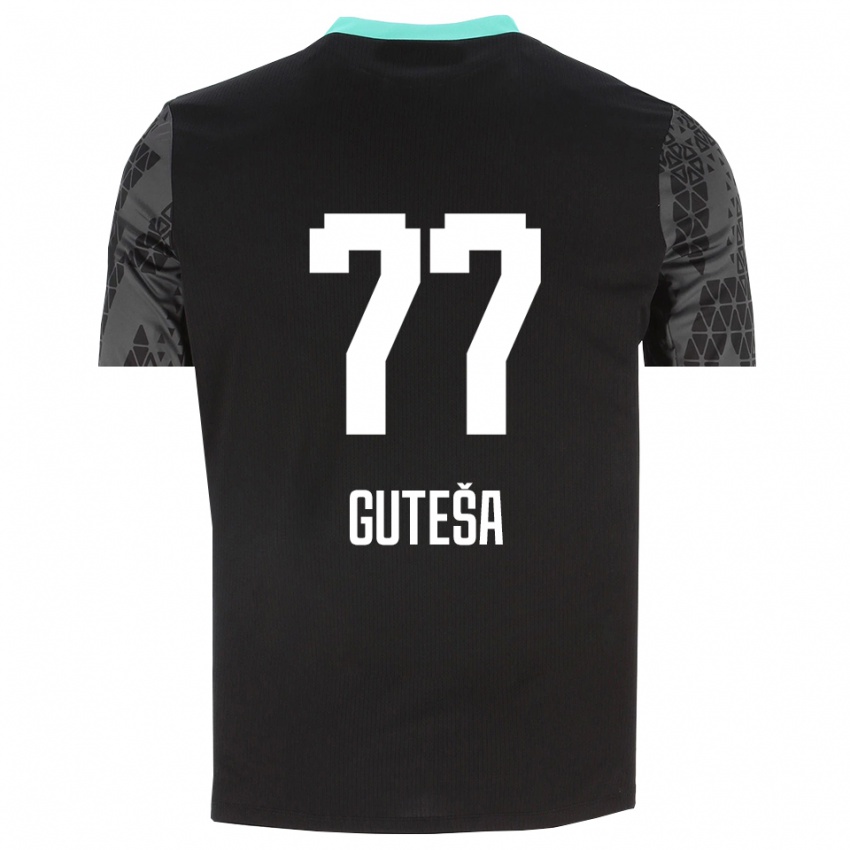 גברים איוואן גוטשה #77 שחור ירוק צהוב חולצת שוער 2025/26 חולצה קצרה