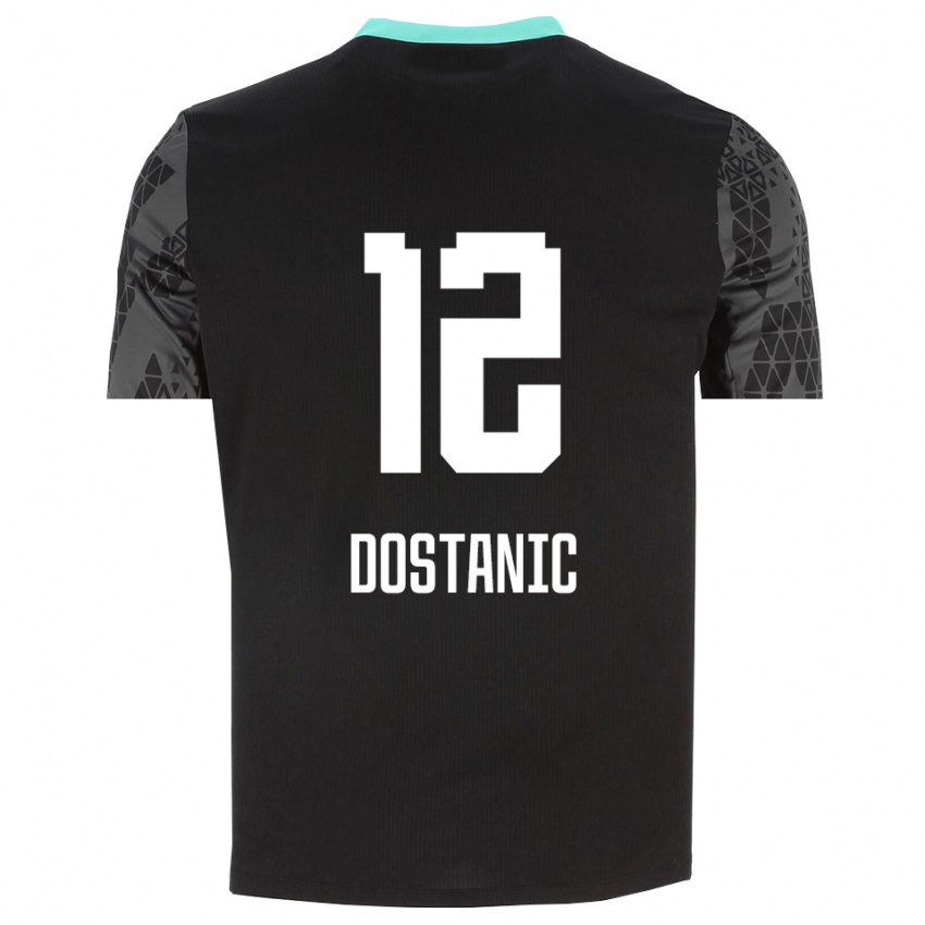 גברים Filip Dostanic #12 שחור ירוק צהוב חולצת שוער 2025/26 חולצה קצרה