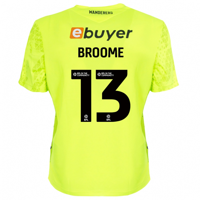 גברים ניית׳ן ברום #13 ירוק פלורסנט חולצת שוער 2025/26 חולצה קצרה