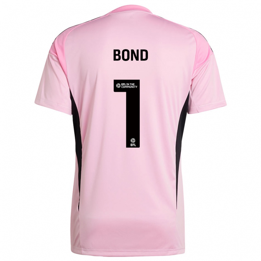 גברים Abbi Bond #1 שחור ורוד חולצת שוער 2025/26 חולצה קצרה