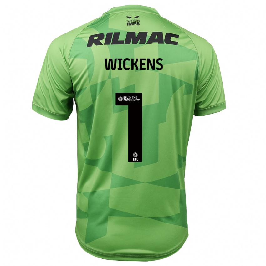 גברים ג'ורג' ויקנס #1 ירוק בהיר חולצת שוער 2025/26 חולצה קצרה