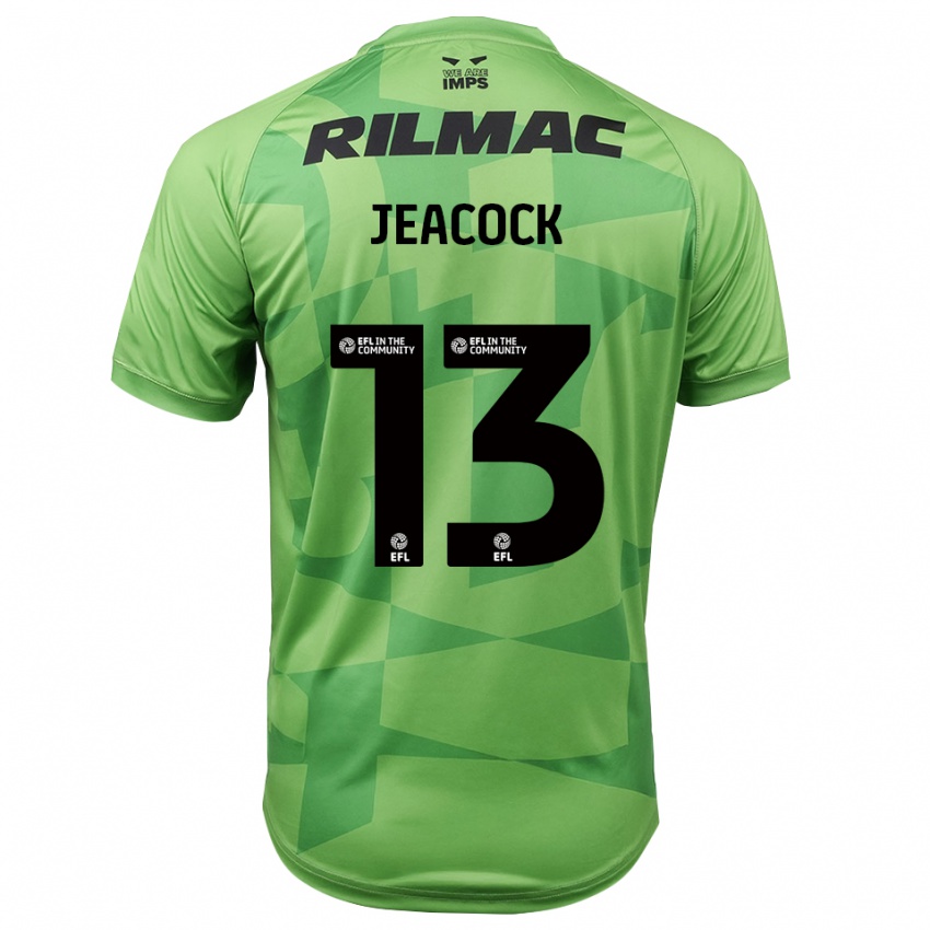 גברים זאק ג'יקוק #13 ירוק בהיר חולצת שוער 2025/26 חולצה קצרה