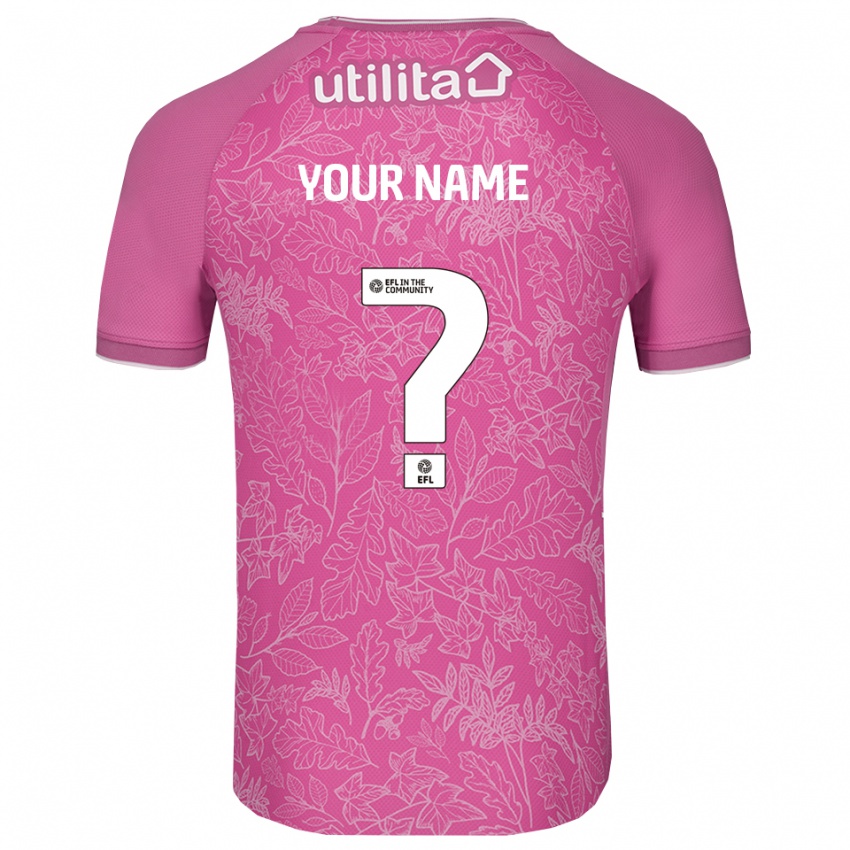 גברים לוטון טאון שחור ורוד חולצת שוער 2025/26 חולצה קצרה