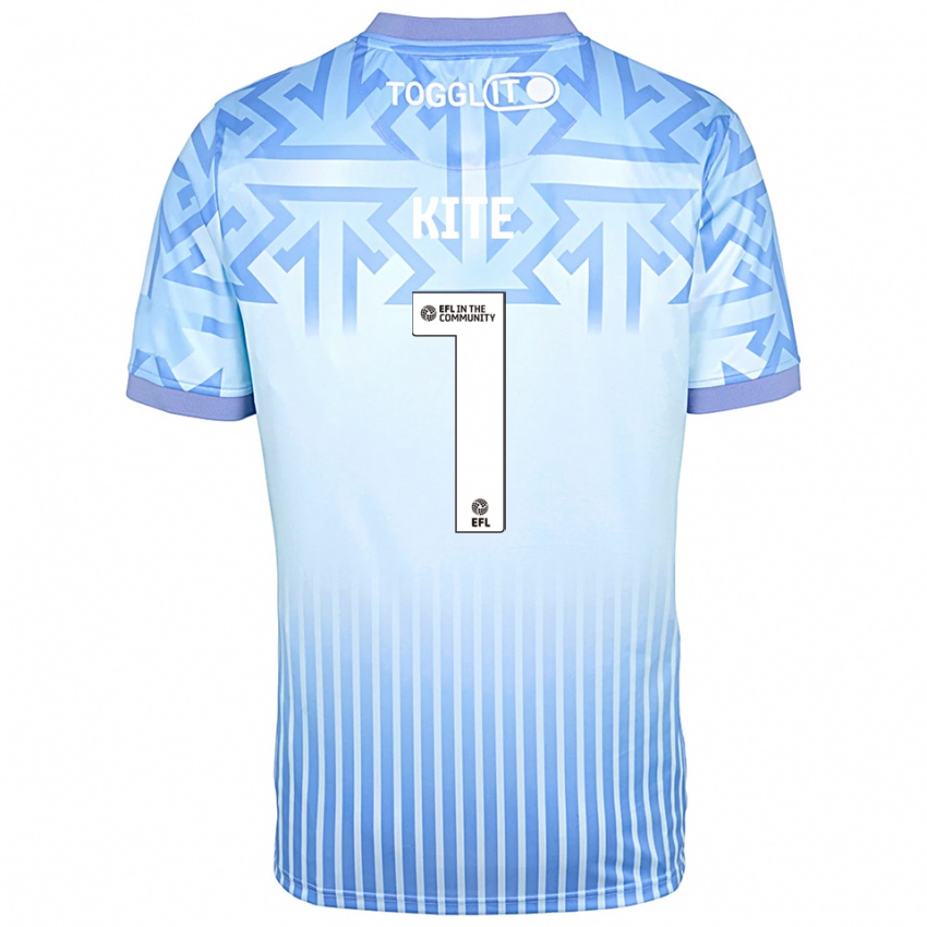 גברים רוז ג'יין קייט #1 לבן כחול בהיר חולצת שוער 2025/26 חולצה קצרה