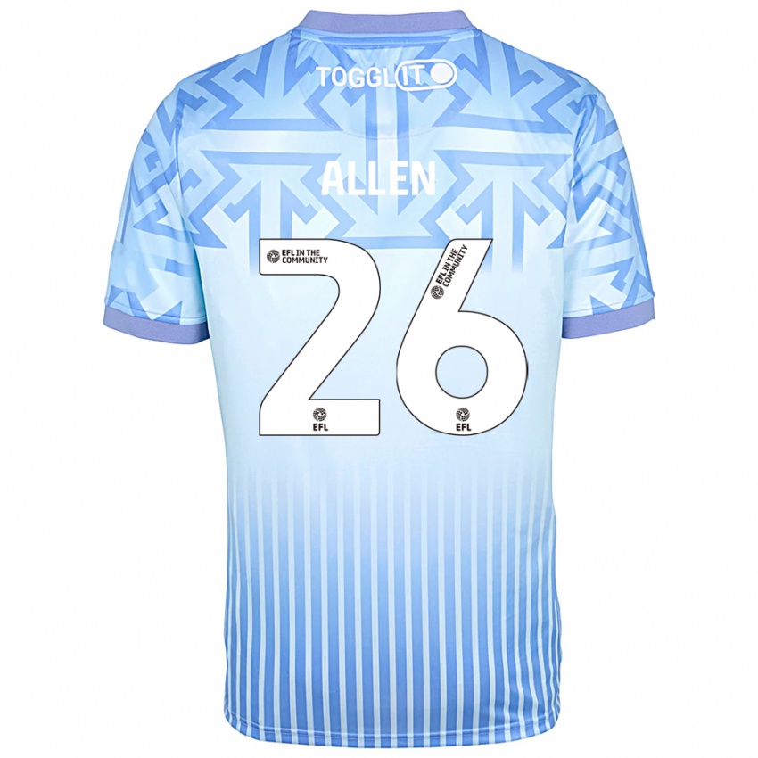 גברים Lauren Allen #26 לבן כחול בהיר חולצת שוער 2025/26 חולצה קצרה