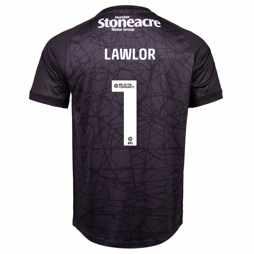 גברים איאן לאולור #1 שחור לבן חולצת שוער 2025/26 חולצה קצרה