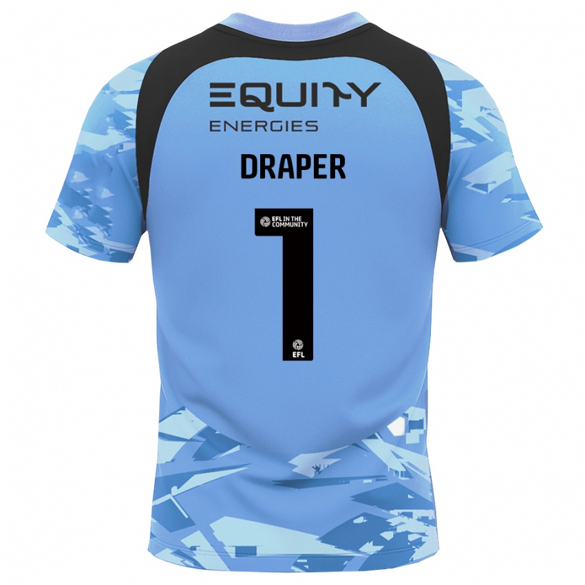 גברים Anna Draper #1 אפור כחול בהיר חולצת שוער 2025/26 חולצה קצרה