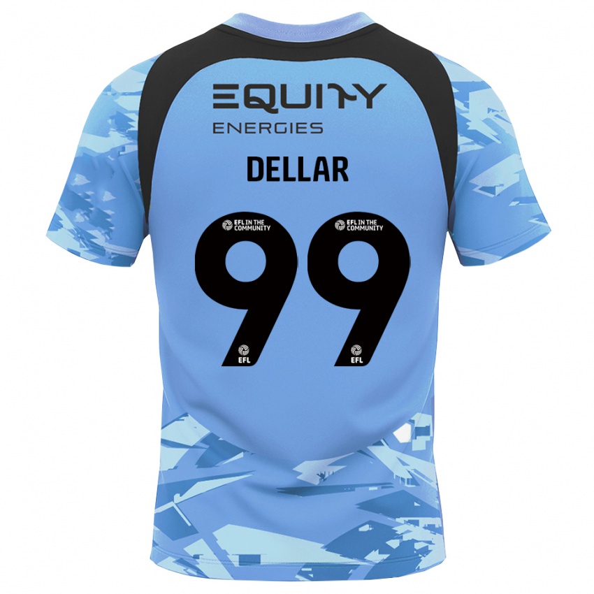 גברים Megan Dellar #99 אפור כחול בהיר חולצת שוער 2025/26 חולצה קצרה