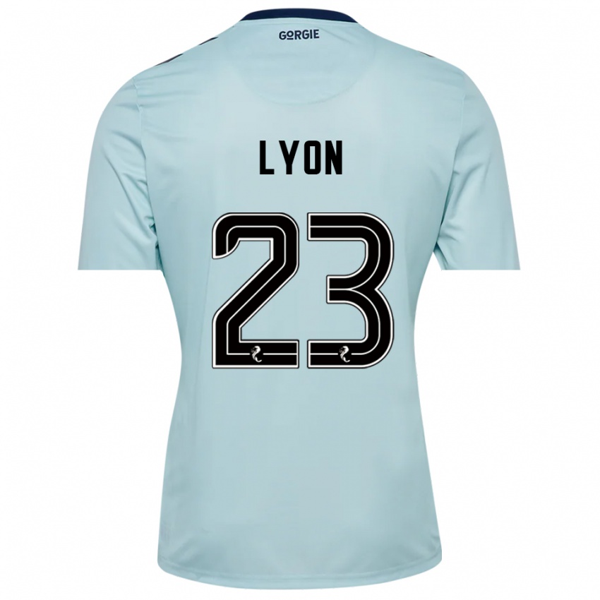 גברים Jack Lyon #23 שחור כחול בהיר חולצת שוער 2025/26 חולצה קצרה