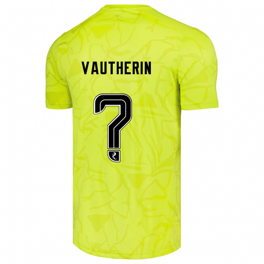 גברים Sam Vautherin #0 שחור צהוב חולצת שוער 2025/26 חולצה קצרה