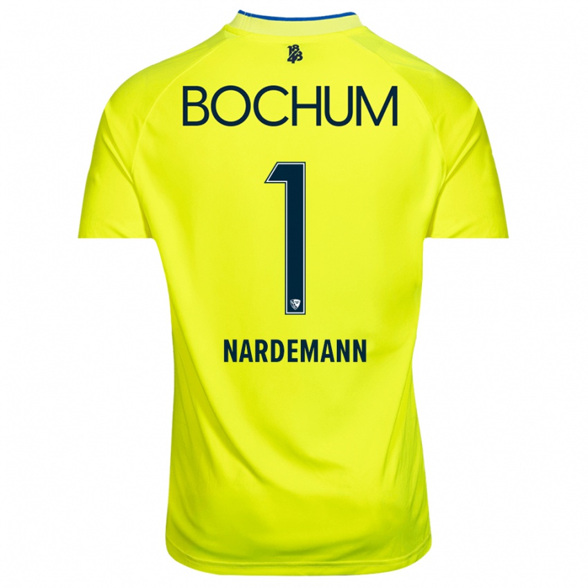 גברים Kari Närdemann #1 ירוק צהוב חולצת שוער 2025/26 חולצה קצרה