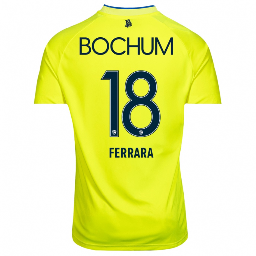 גברים Noah-Ali Ferrara #18 ירוק צהוב חולצת שוער 2025/26 חולצה קצרה