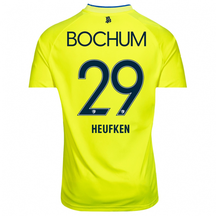 גברים Jeremias Heufken #29 ירוק צהוב חולצת שוער 2025/26 חולצה קצרה