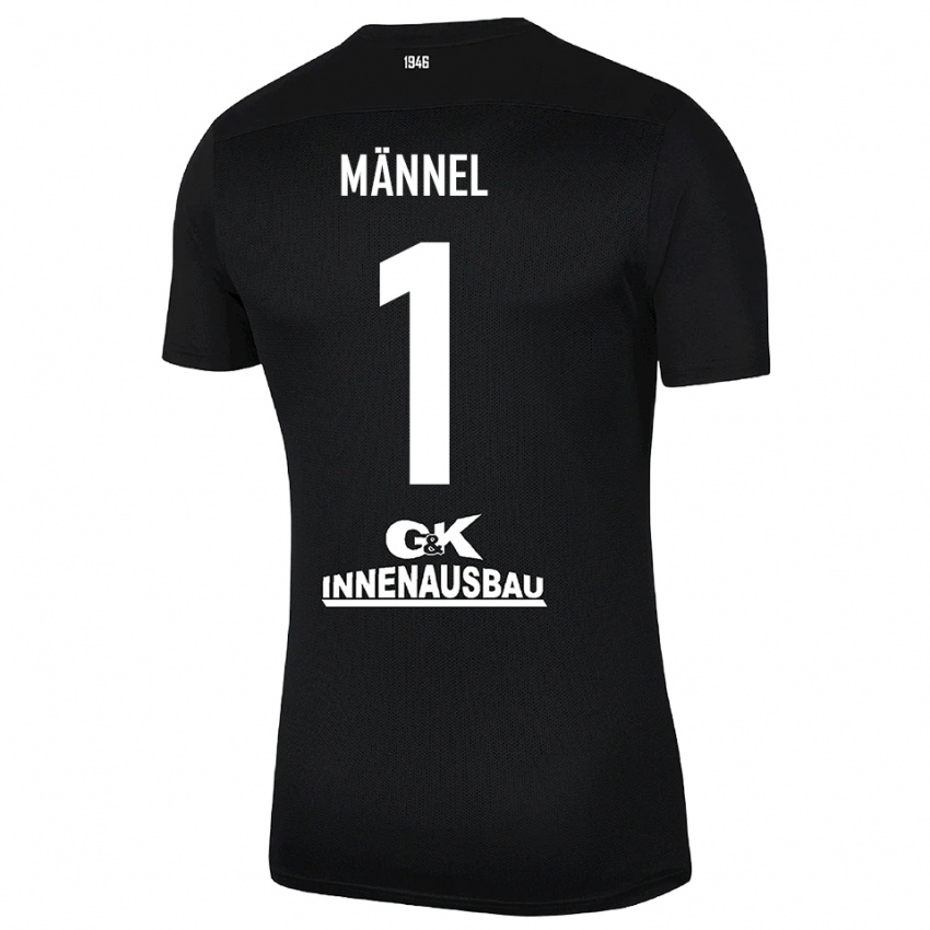 גברים מרטין מנל #1 שחור לבן חולצת שוער 2025/26 חולצה קצרה