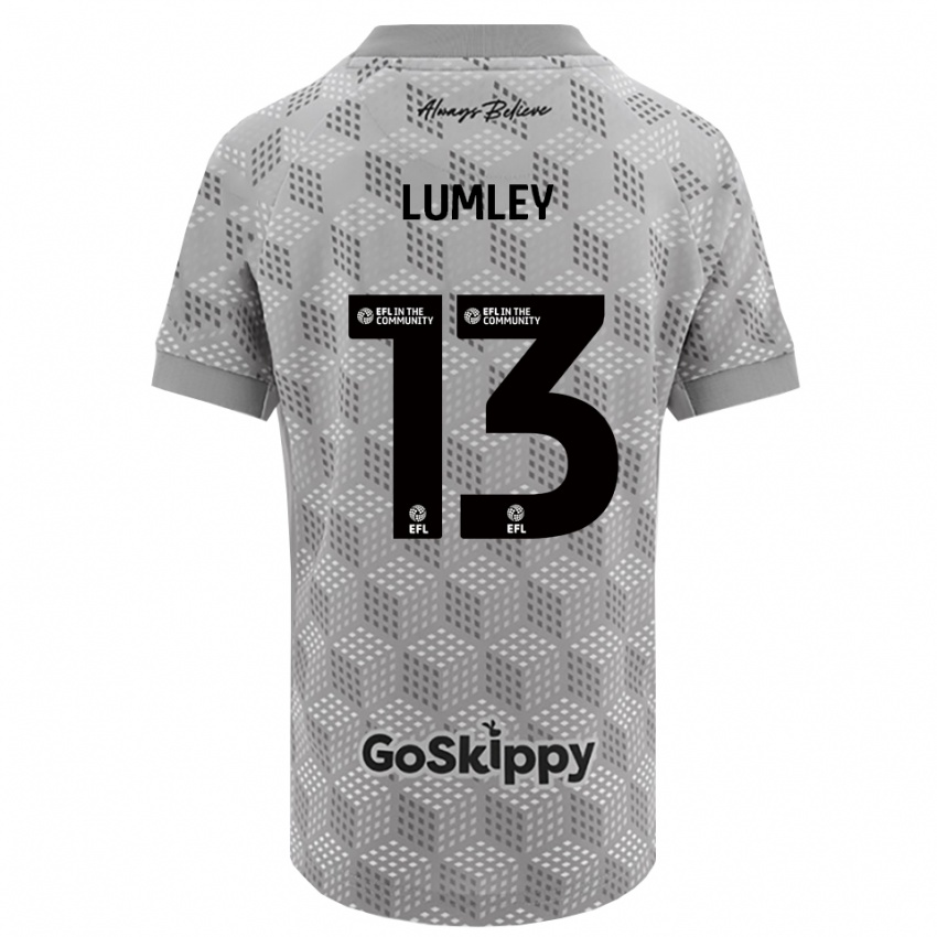 גברים ג'ו למליי #13 אפור שחור חולצת שוער 2025/26 חולצה קצרה