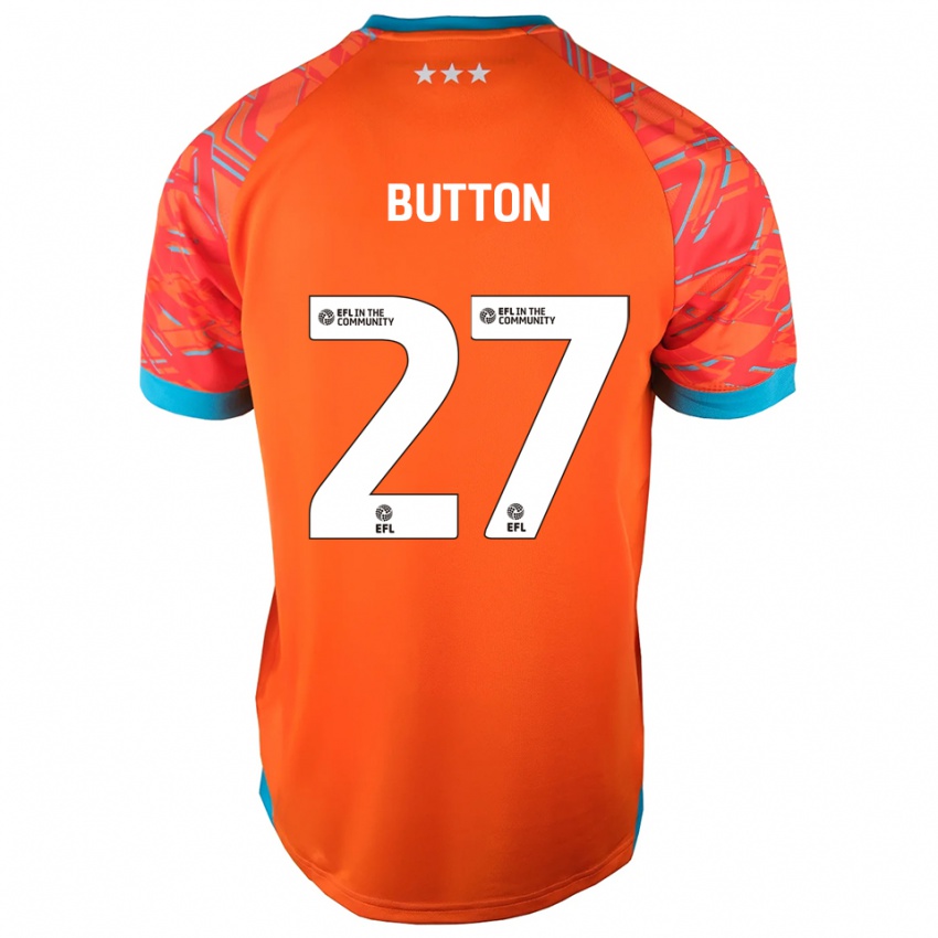 גברים דייוויד באטן #27 לבן כתום חולצת שוער 2025/26 חולצה קצרה