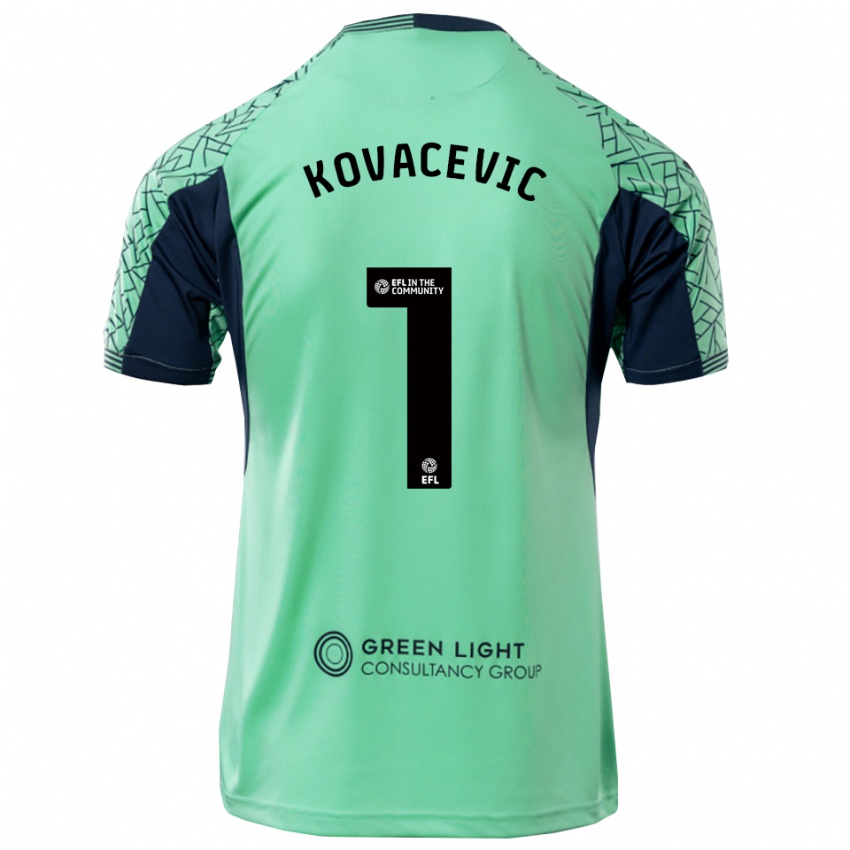 גברים ולאדן קובאצ'ביץ' #1 שחור אקווה חולצת שוער 2025/26 חולצה קצרה