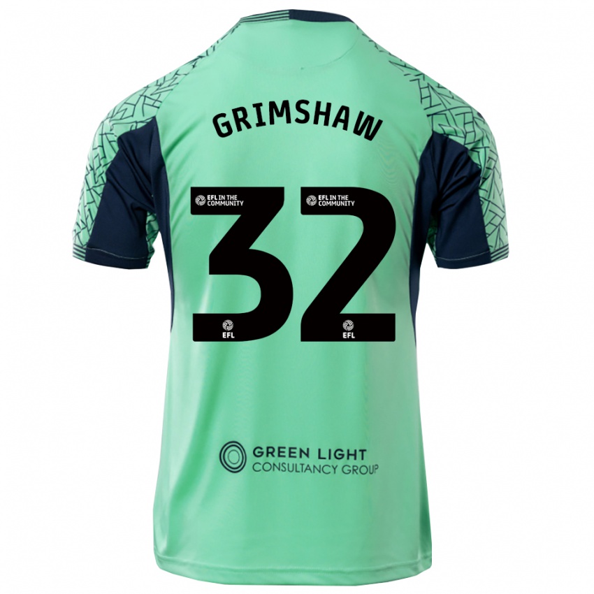 גברים דניאל גרימשאו #32 שחור אקווה חולצת שוער 2025/26 חולצה קצרה