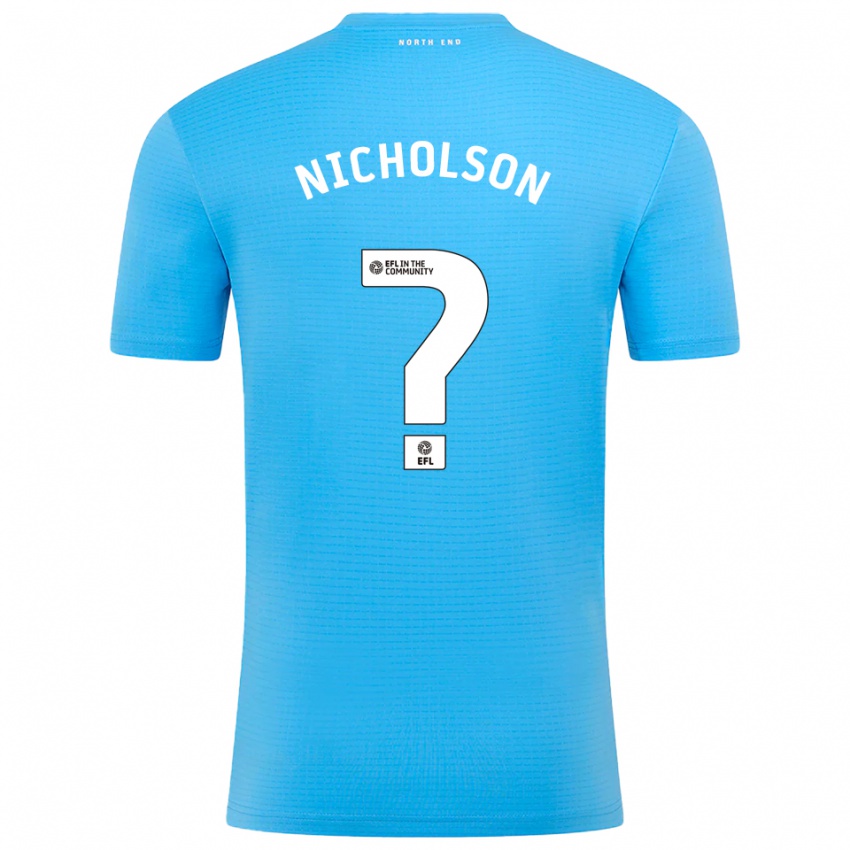 גברים Joseph Nicholson #0 לבן כחול חולצת שוער 2025/26 חולצה קצרה