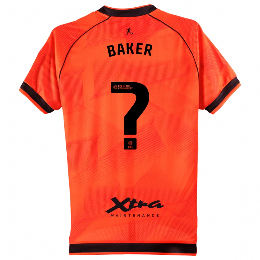 גברים Faye Baker #0 שחור כתום חולצת שוער 2025/26 חולצה קצרה