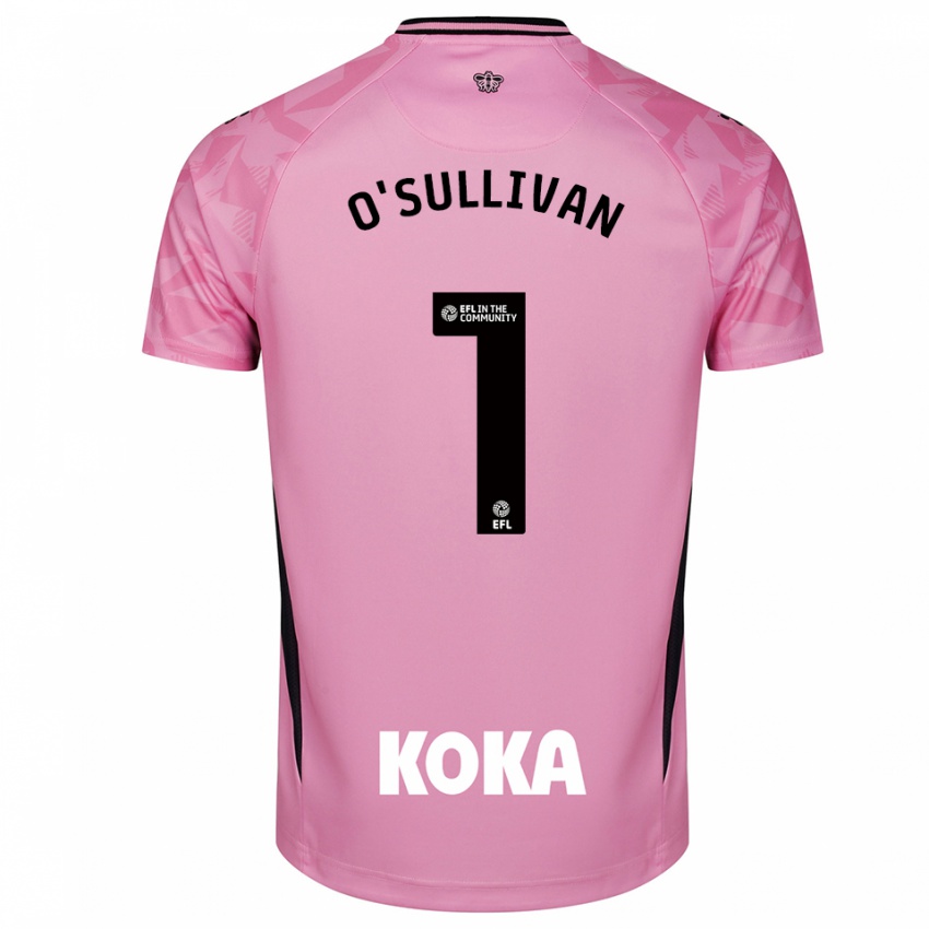 גברים Maria O'sullivan #1 שחור ורוד בהיר חולצת שוער 2025/26 חולצה קצרה