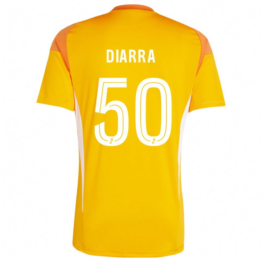 גברים לאסין דיארה #50 אדום כתום חולצת שוער 2025/26 חולצה קצרה