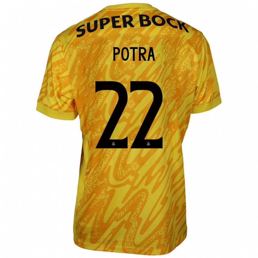 גברים קתרינה סופיה ברנקו פוטרה #22 צהוב כתום חולצת שוער 2025/26 חולצה קצרה