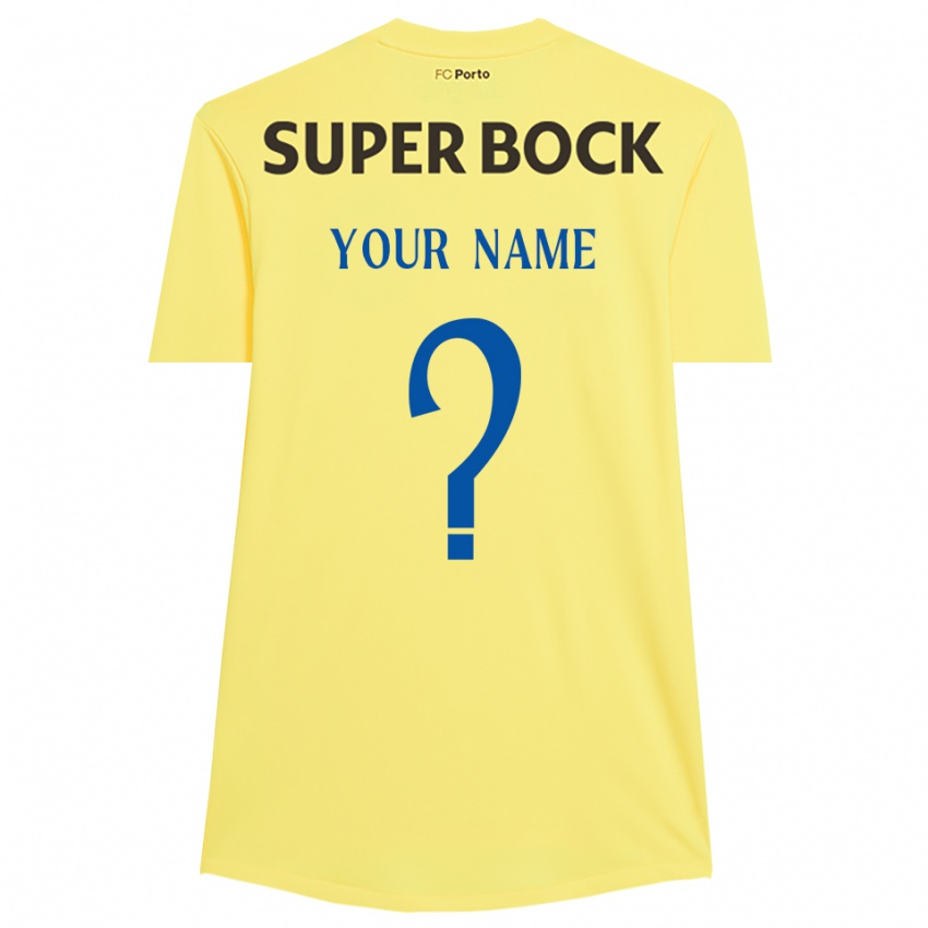 גברים פורטו צהוב בהיר שחור חולצת שוער 2025/26 חולצה קצרה