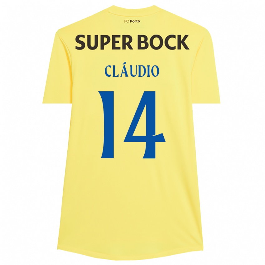 גברים קלאודיו ראמוס #14 צהוב בהיר שחור חולצת שוער 2025/26 חולצה קצרה