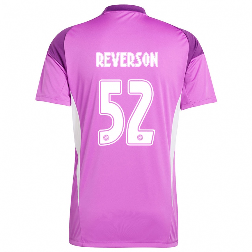 גברים פול פיטרס רוורסון #52 סגול בהיר לבן חולצת שוער 2025/26 חולצה קצרה