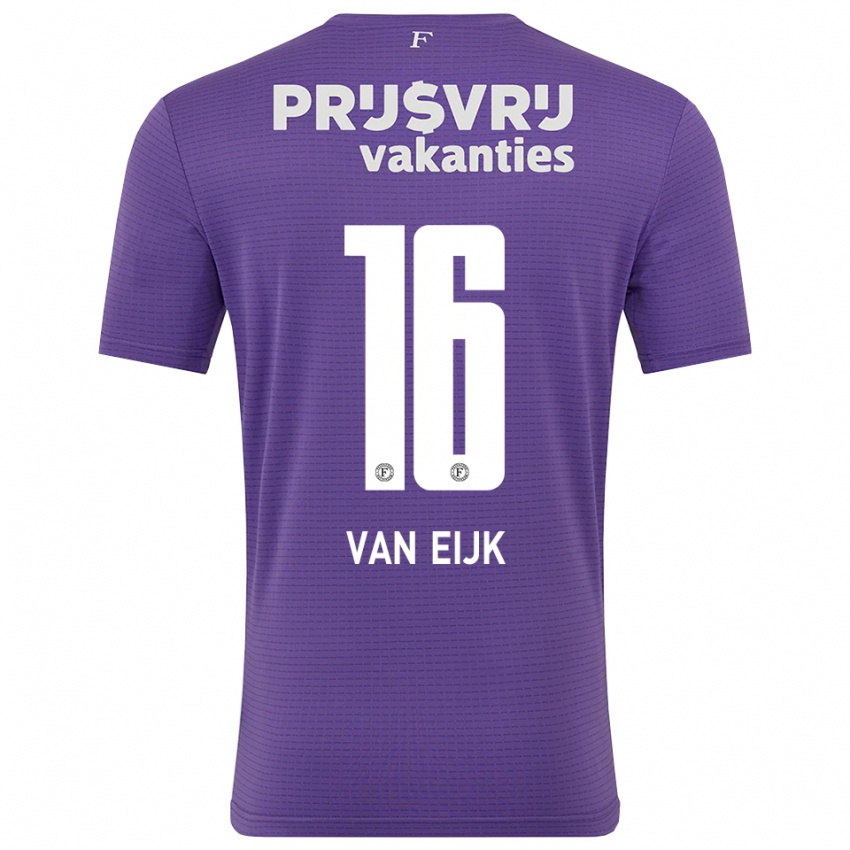 גברים Roos Van Eijk #16 סגול לבן חולצת שוער 2025/26 חולצה קצרה