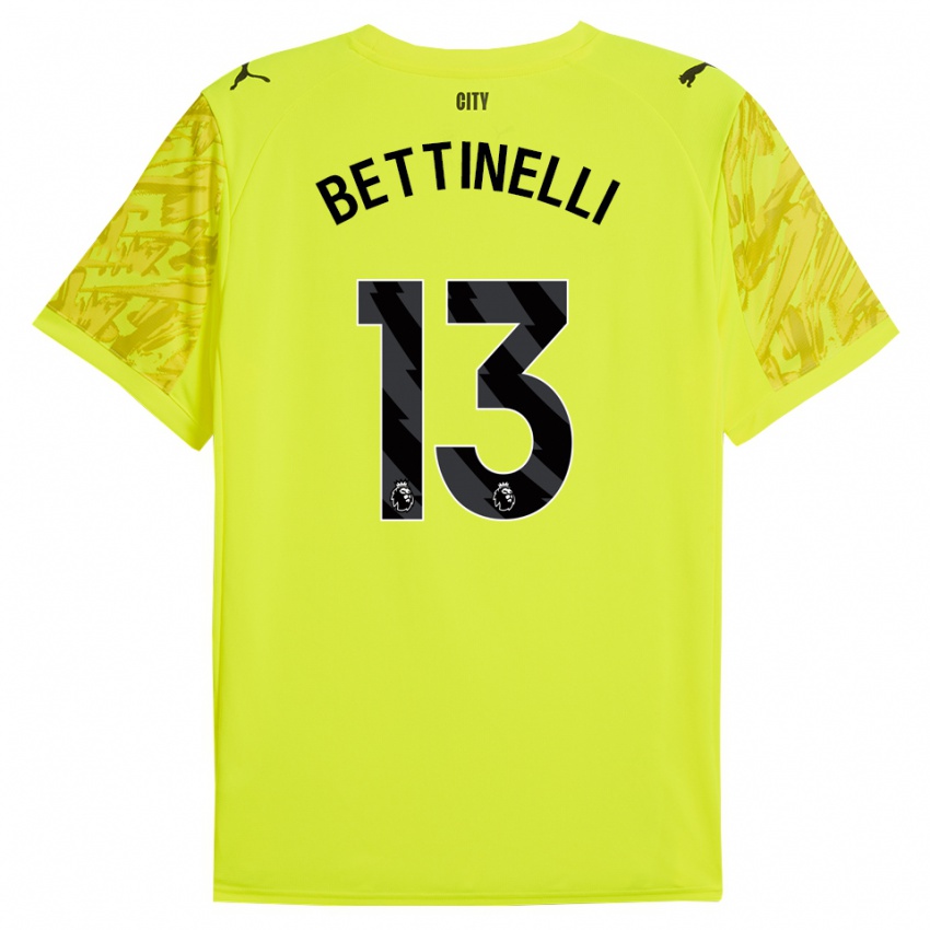 גברים מרקוס בטינלי #13 צהוב כתום שחור חולצת שוער 2025/26 חולצה קצרה