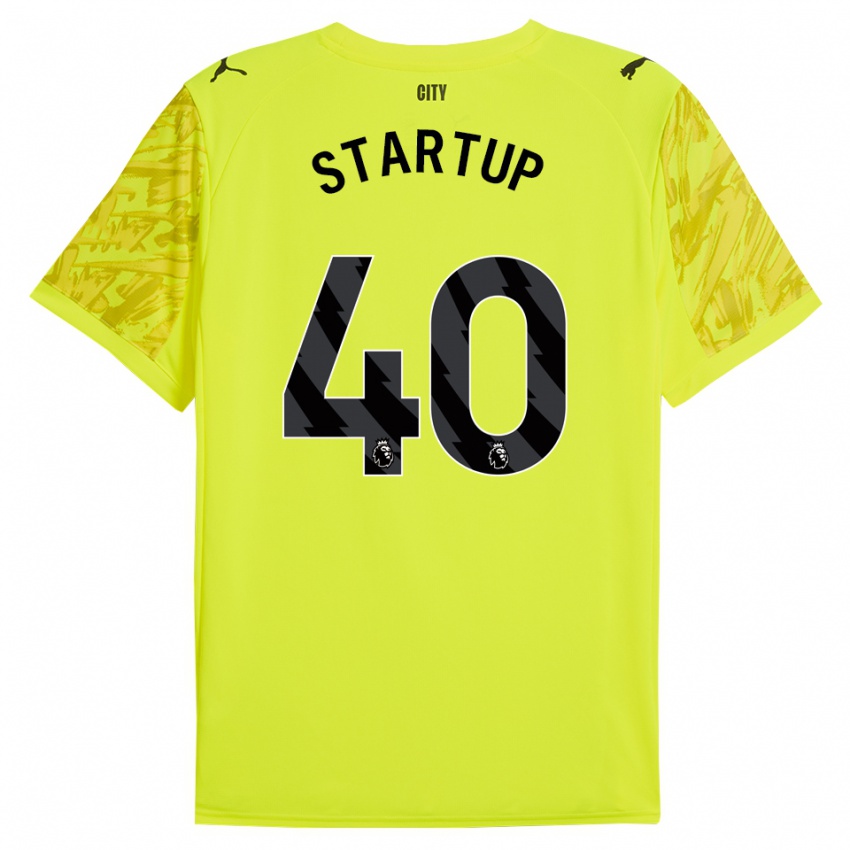 גברים Katie Startup #40 צהוב כתום שחור חולצת שוער 2025/26 חולצה קצרה
