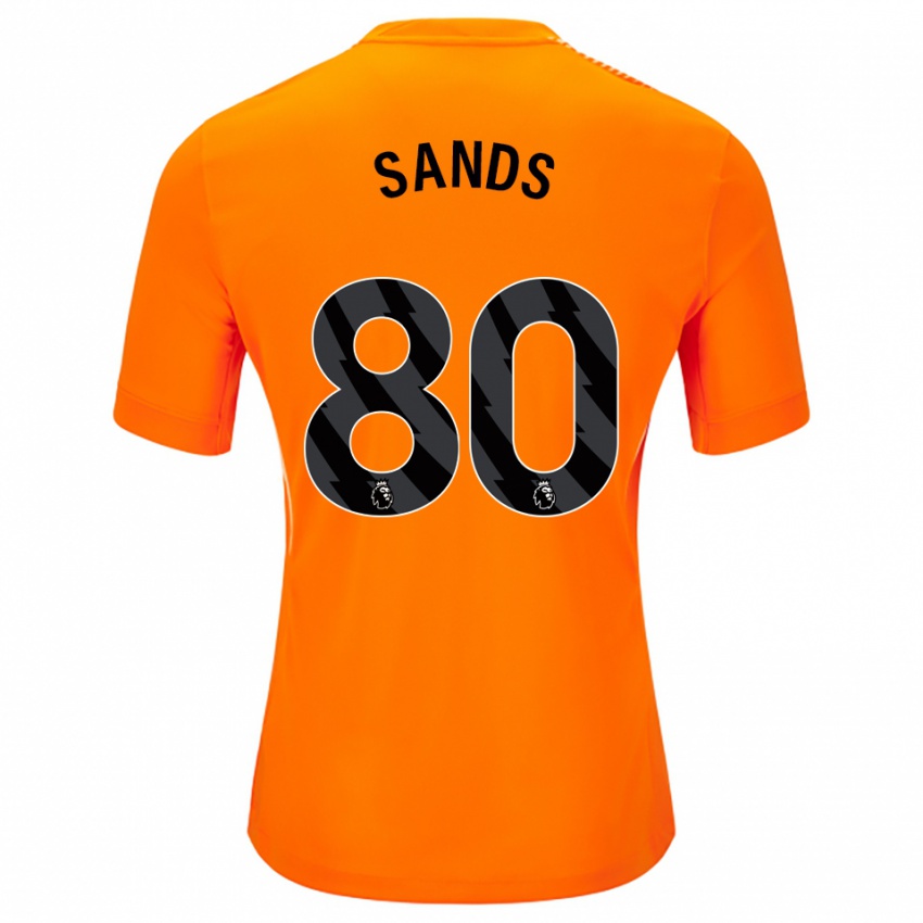 גברים האדסון סנדס #80 כתום שחור חולצת שוער 2025/26 חולצה קצרה