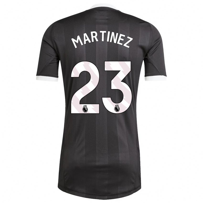 גברים דמיאן מרטינז #23 שחור לבן חולצת שוער 2025/26 חולצה קצרה