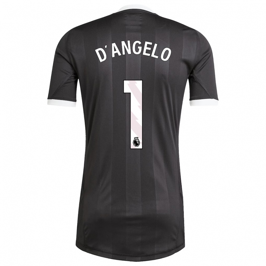 גברים סברינה ד'אנג'לו #1 שחור לבן חולצת שוער 2025/26 חולצה קצרה