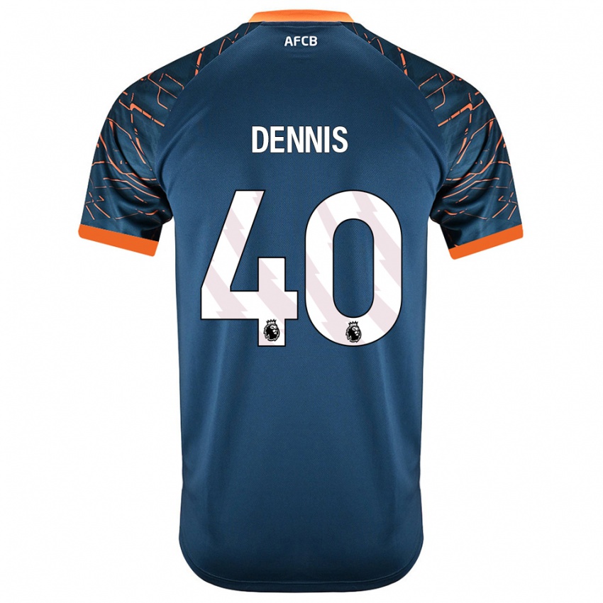 גברים ויל דניס #40 כחול צפחה כהה חולצת שוער 2025/26 חולצה קצרה