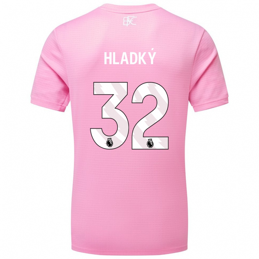 גברים ואצלב הלדקי #32 ורוד לבן חולצת שוער 2025/26 חולצה קצרה