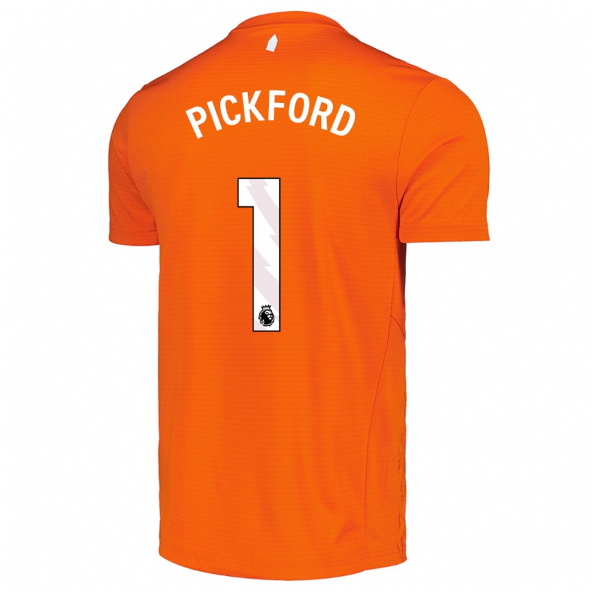 גברים ג'ורדן פיקפורד #1 כתום שחור חולצת שוער 2025/26 חולצה קצרה