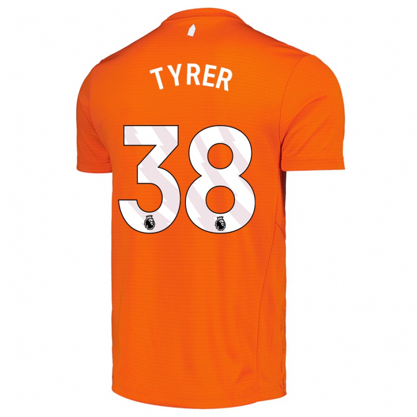 גברים הארי אלפרד טירר #38 כתום שחור חולצת שוער 2025/26 חולצה קצרה