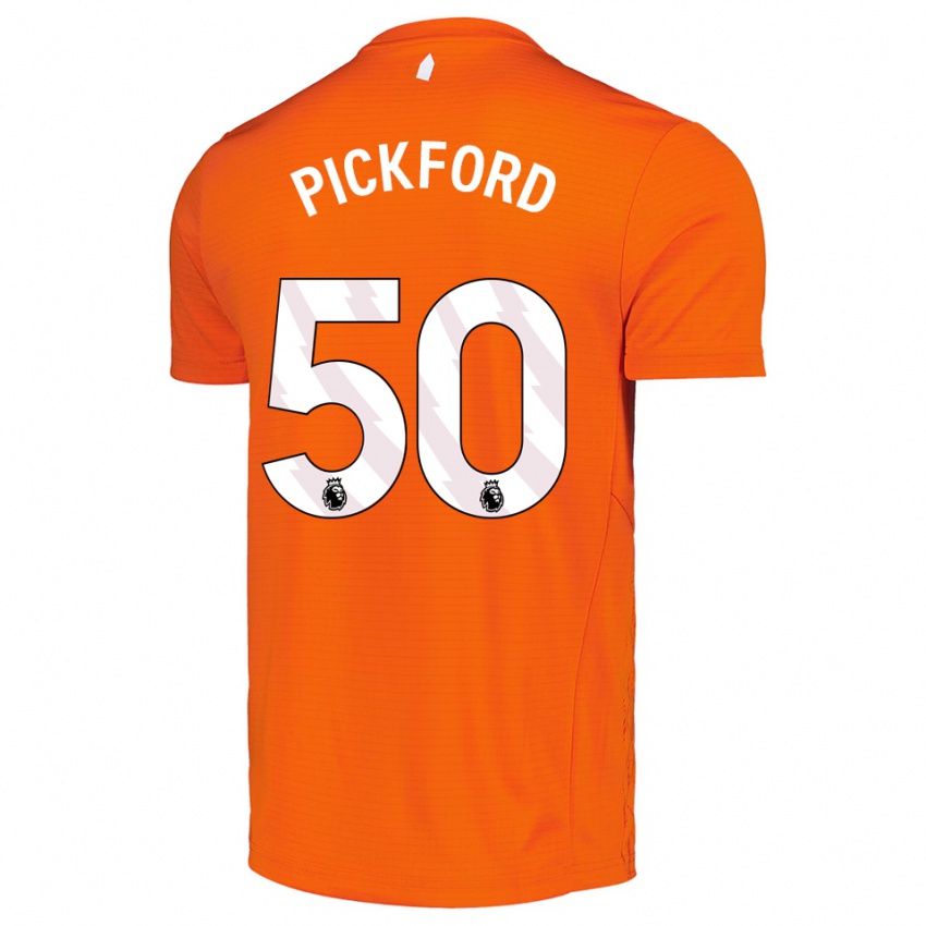 גברים ג'ורג' פיקפורד #50 כתום שחור חולצת שוער 2025/26 חולצה קצרה